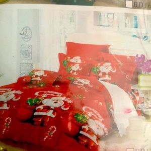 Xmas bedroom decor for king bed